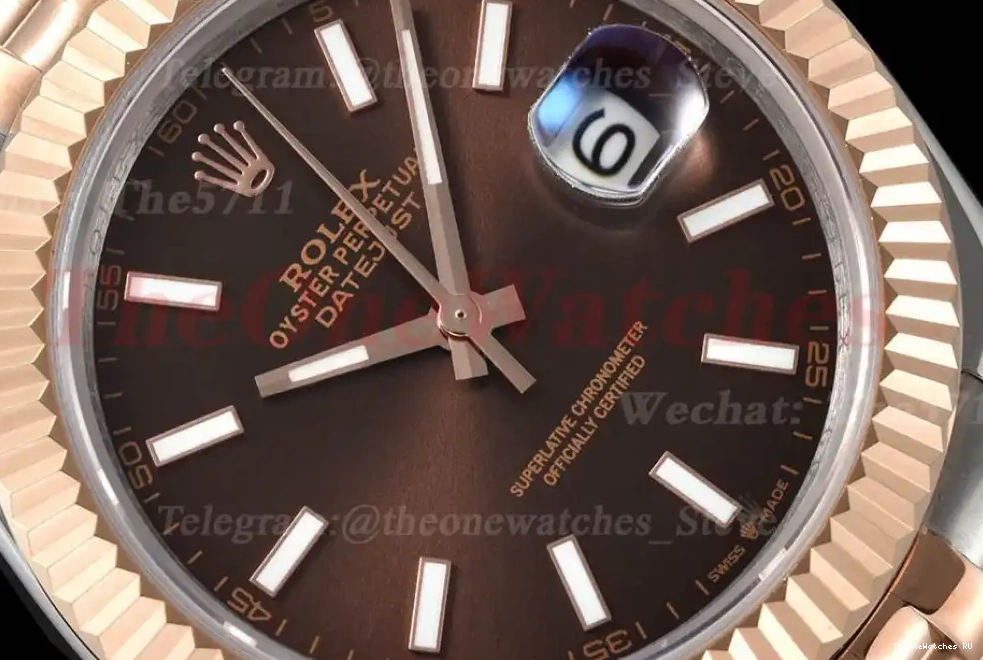 Stk Datejust MY8215 126331 RG GDF SS Brown Jub 41mm 0426